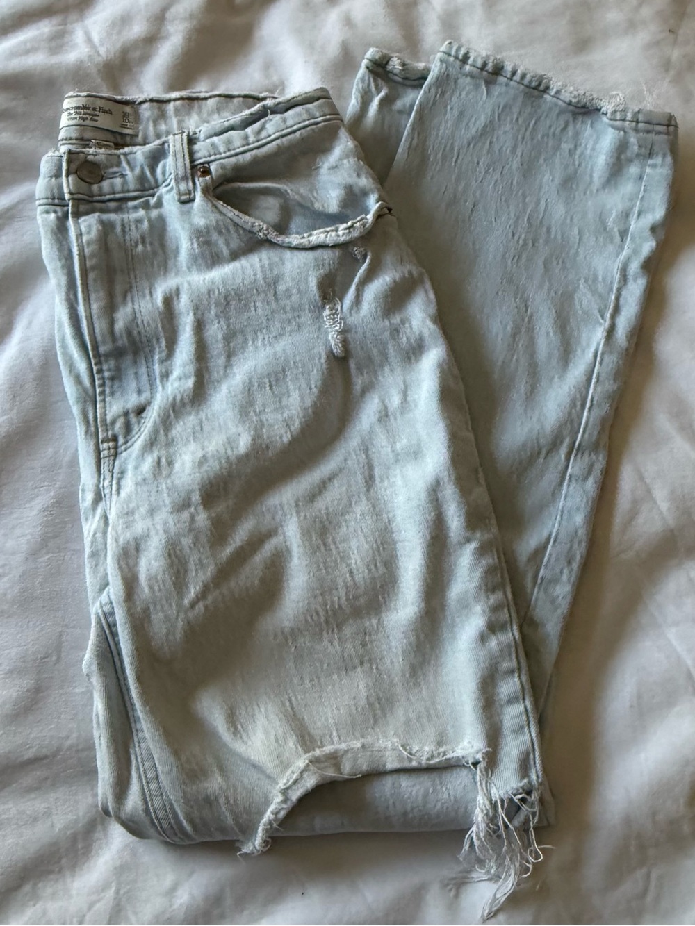 Abercrombie & Fitch Light Blue High-Rise Jeans